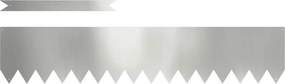 vidaXL Fűszegélyezés 10 pcs Ezüst 100 x 0.05 x 20 cm Horganyzott acél