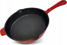 zománcozott öntöttvas serpenyő piros Magic home 270x50 mm