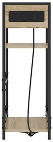 Éjjeliszekrény fiókkal sonoma tölgy 40 x 27 x 76 cm Faanyag