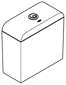 GROHE 39332000 - Öblítőtartály EURO CERAMIC 385 × 170 × 370 mm kerámia/fehér