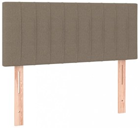 tópszínű szövet LED-es fejtámla 100x5x78/88 cm