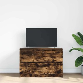füstös tölgy színű szerelt fa TV-szekrény 80x35x54 cm