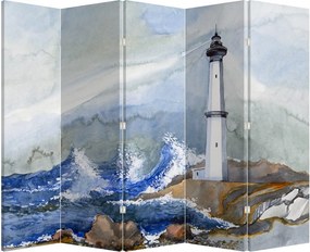 Paraván - Világítótorony festménye (210x170 cm)