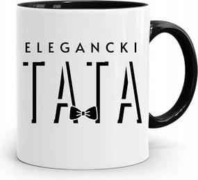 Bögre Fekete Apák Napi Ajándék Elegáns Apa fényképes nyomtatással