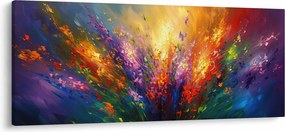 Kép - A virágok absztrakciója (120x50 cm)