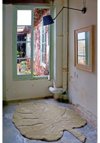 Khaki mosható kézi szövésű pamut gyerek szőnyeg 120x180 cm Monstera Olive – Lorena Canals