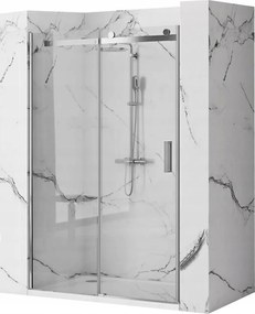 Nixon Zuhanyajtó 140 8mm Tolóajtó Króm Üveg Bal Rea