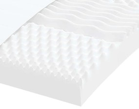 fehér 7 zónás 20 ILD keménységű habmatrac 80 x 220 cm