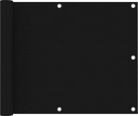 vidaXL fekete oxford-szövet erkélyparaván 75 x 600 cm
