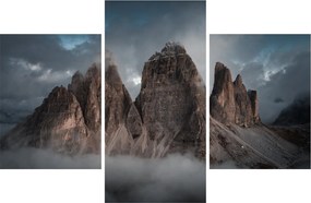 Kép - Három fogak, olasz Dolomitok (90x60 cm)