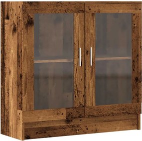 vidaXL antik fa színű szerelt fa könyvszekrény 82,5 x 30,5 x 80 cm