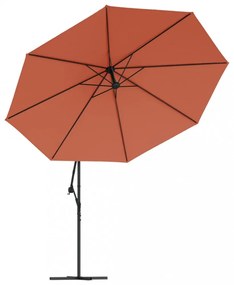 terrakotta konzolos kerti napernyő alumínium rúddal 350 cm