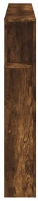 sonoma tölgy színű szerelt fa LED-es fejtámla 160x18,5x103,5 cm