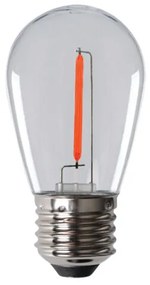 LED lámpa , égő , izzószálas hatás , filament , E27 , 0.9 Watt , 50 lm/w , piros ,  KANLUX