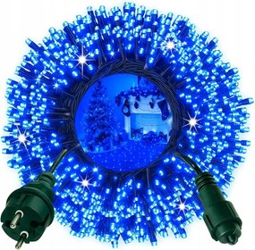 Karácsonyfa Fényfüzér Kék Kültéri/beltéri 26M 500LED IP44 Állandó Fény AHW0500