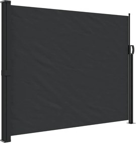 vidaXL fekete behúzható oldalsó napellenző 160 x 300 cm