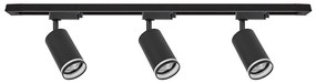 PIPE sínes rendszerbe szerelhető spotlámpa, 3x GU10/10W/230V, fekete