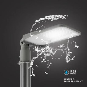 BRILAGI-LED kültéri lámpa oszloppal és kl. 3 m URBANLIGHT LED/100W/230V szürke IP65