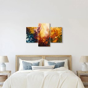 Kép - Absztrakt festmény a virágokról (90x60 cm)