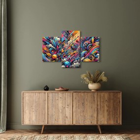 Kép - Színes graffiti (90x60 cm)
