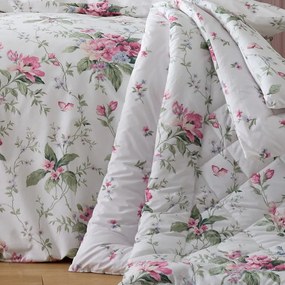 Krémszínű steppelt ágytakaró 200x200 cm Bridgerton Penelope Floral – Catherine Lansfield