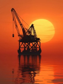 Poszter 15x20cm Sziluett Ipar