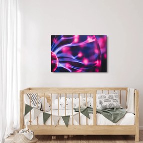 Absztrakt lila kép (90x60 cm)