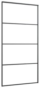 ESG üveg-alumínium tolóajtó fémszerelvény-szettel 102,5x205 cm