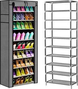 Cipősszekrény Textil Összecsukható Polc Könyvespolc Tágas XXL