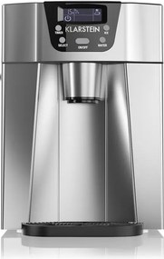 Klarstein Ice Volcano 2G, jégkocka készítő, 13 kg/24 h, jékockagyártó, LED, ezüst