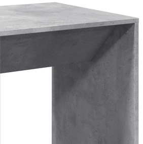 betonszürke szerelt fa bárasztal 51 x 50 x 103,5 cm