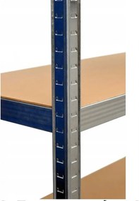 Álló polc, fém, 180X90X40, 175 kg / polc