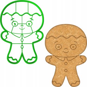 KarĂĄcsonyi Forma KarĂĄcsonyra MĂ©zeskalĂĄcs Ășr keksz 15cm