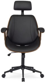 Elegáns Vezetői Forgószék Dió/Fekete Színben. FABIAN