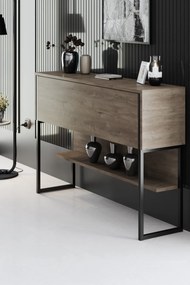Komód Luxe - Black, Walnut
