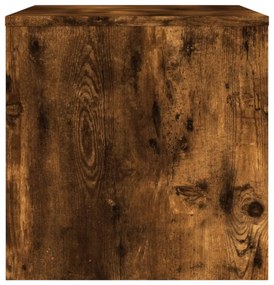 füstös tölgy színű szerelt fa TV-szekrény 80 x 40 x 40 cm