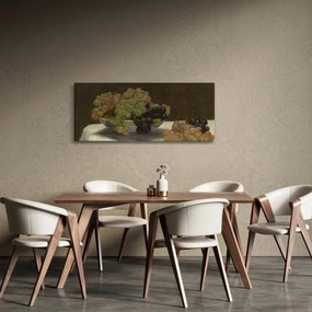 Kép - Henri Fantin-Latour, Still Life with Grapes and a Carnation, reprodukciók (120x50 cm)