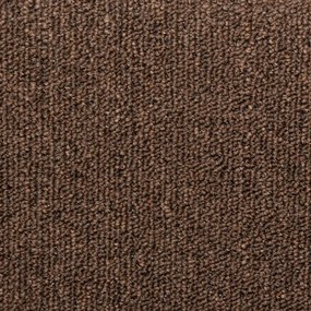 15 db lépcsőszőnyeg, barna, téglalap alakú széllel, 65 x 21 x 4 cm