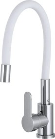 Gamma Flex 2000 Mosogató Álló Design Csaptelep - Rugalmas, Fehér/Króm