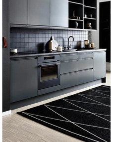 Fekete kültéri-beltéri szőnyeg 70x100 cm Max Black – Pappelina