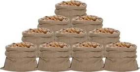 vidaXL 10 db jutazsák 100x110 cm 100% juta 340 g/m²