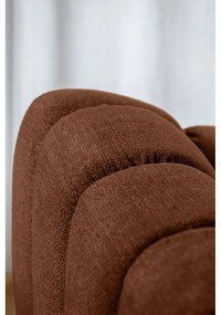 Terrakotta színű sarokkanapé (bal oldali-U alakú) Shell – Miuform