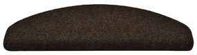 öntapadós lépcsőszőnyegek 30 db 65 x 21 x 4 cm barna félkör alakú nagy