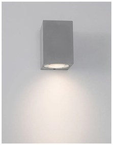 Nova Luce FUENTO kültéri fali lámpa, szürke, GU10 foglalattal, max. 1x7W, 9790542