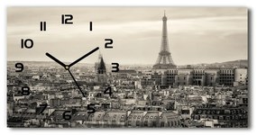 Négyszögletes üvegóra vízszintesen Párizsi eiffel-torony pl_zsp_60x30_f_62561428