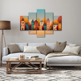 Kép - Őszi falu (150x105 cm)