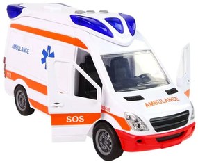 Interaktív Ambulance + Hordágy Fény és hanghatások! Ajtók nyitása 25 Cm