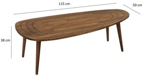 SISI dió színű dohányzóasztal