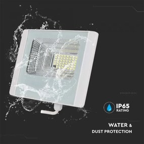 LED Kültéri napelemes reflektor LED/12W/3,2V IP65 4000K + távirányító