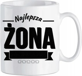 Kerámia bögre A legjobb feleség a világon Ajándék Valentin nap Feleség